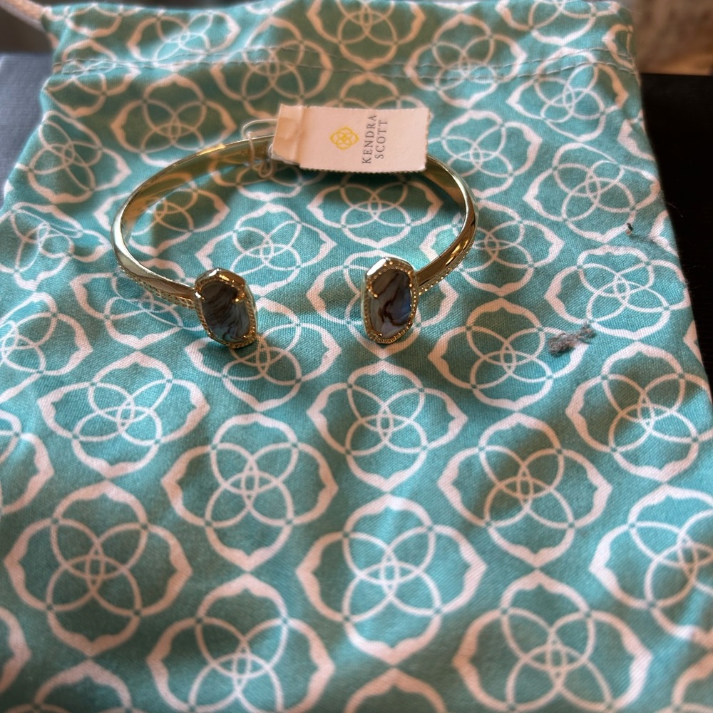 ***SOLD*** Kendra Scott Gold Bracelet with Blue and Green Accents
